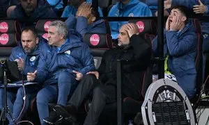 Guardiola thừa nhận Man City bị áp chế Guardiola thừa nhận Man City bị áp chế
