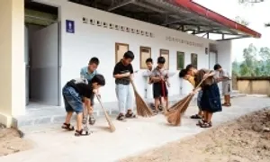 Công trình vệ sinh mới thay đổi diện mạo nhiều trường ở Quảng Trị Công trình vệ sinh mới thay đổi diện mạo nhiều trường ở Quảng Trị