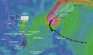 Bão Fung Wong giảm còn cấp 9, hôm nay ra khỏi Biển Đông